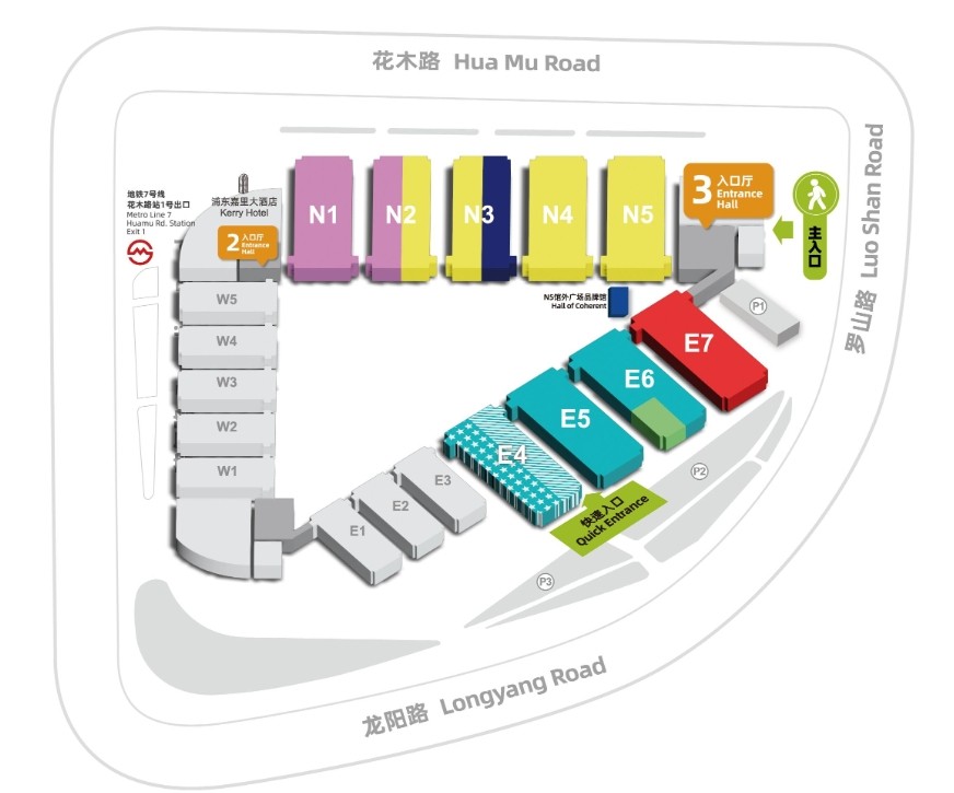 慕尼黑上海光博會(huì )展區圖